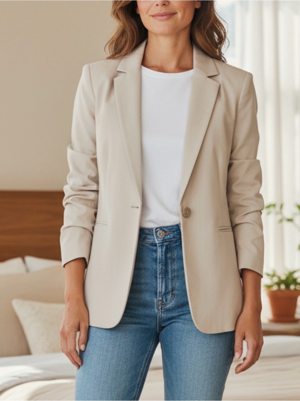Tahari Cream Blazer